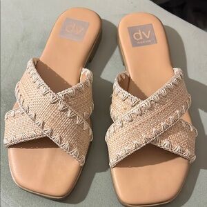 DV by Dolce Vita Tan Criss-Cross Sandals
